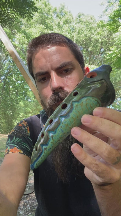 Ceramic Gemshorn Flute