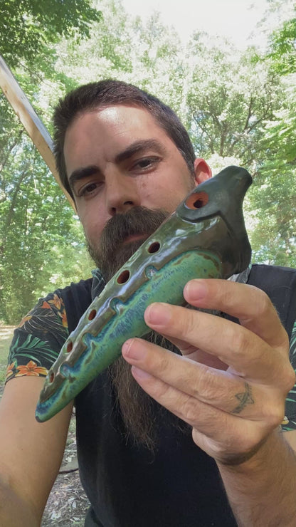 Ceramic Gemshorn Flute