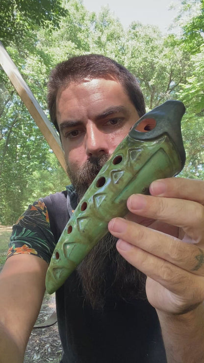 Ceramic Gemshorn Flute
