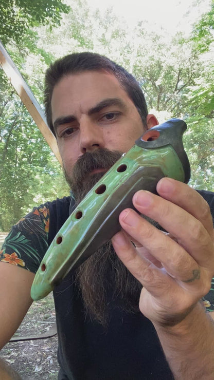 Ceramic Gemshorn Flute