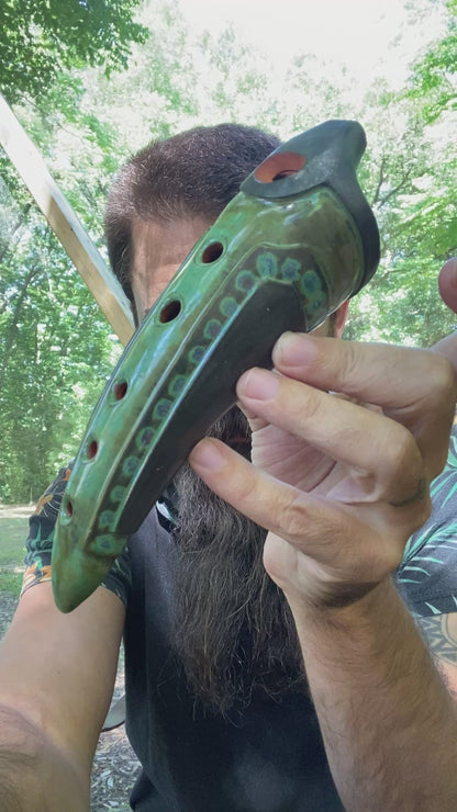 Ceramic Gemshorn Flute